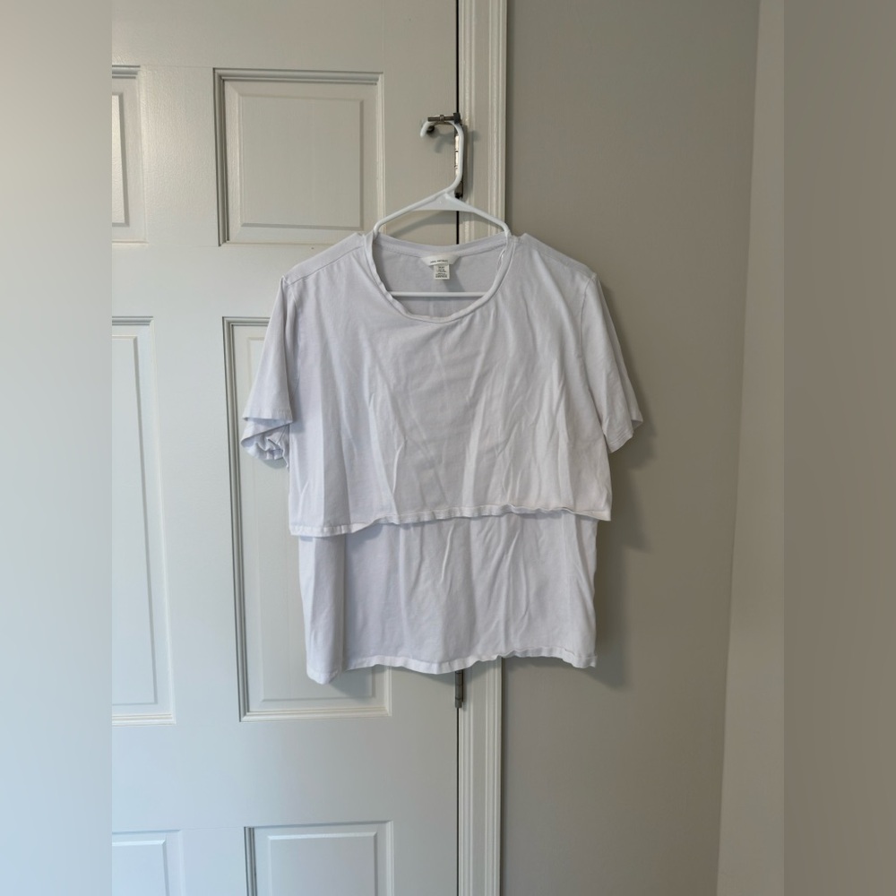 H&M Mama Nursing Tee, White, XXL